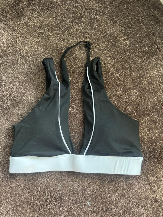 Black & White Halter Bra