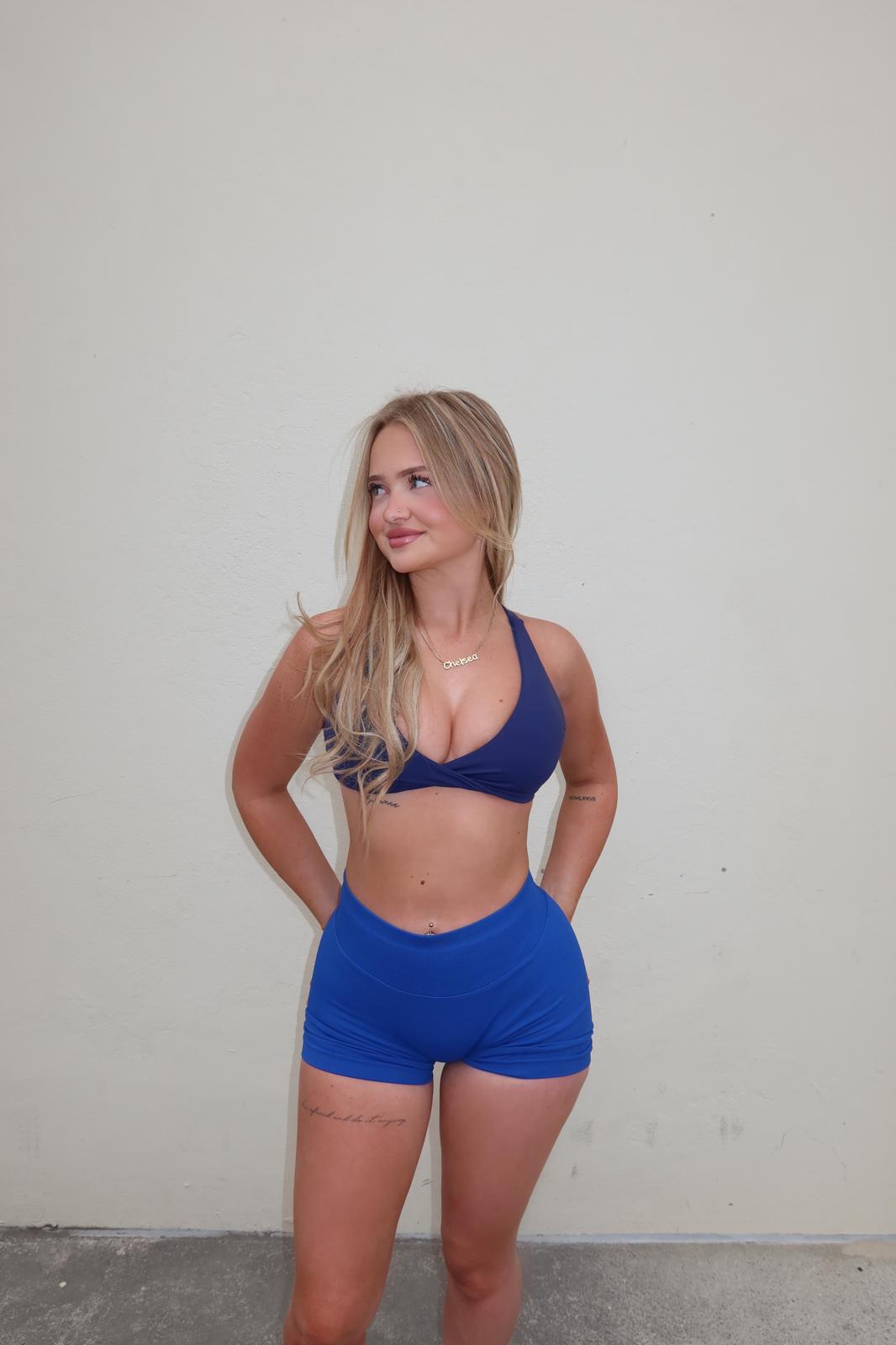 Ivy Twist Crop - Marine