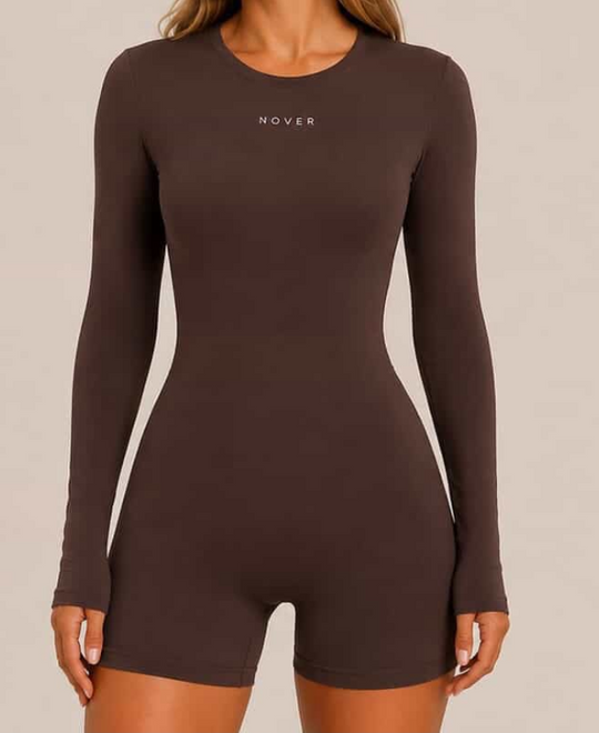 Signature Sculpt Jumpsuit - Coffee PRE-ORDER