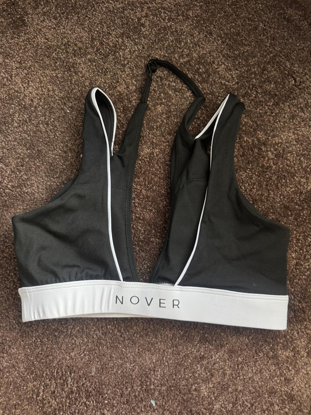 Black & White Halter Bra